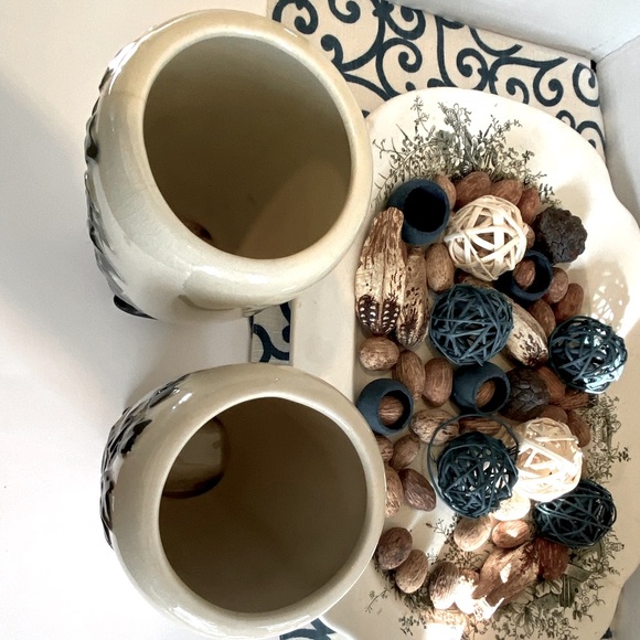 Vintage 1950’s Pair Royal Copley English Ivy Mid-Century Modern Pottery Vases - Picture 7 of 10